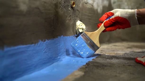 Commercial Waterproofing project at a Hampton, TN business property by SJ Waterproofing Pros